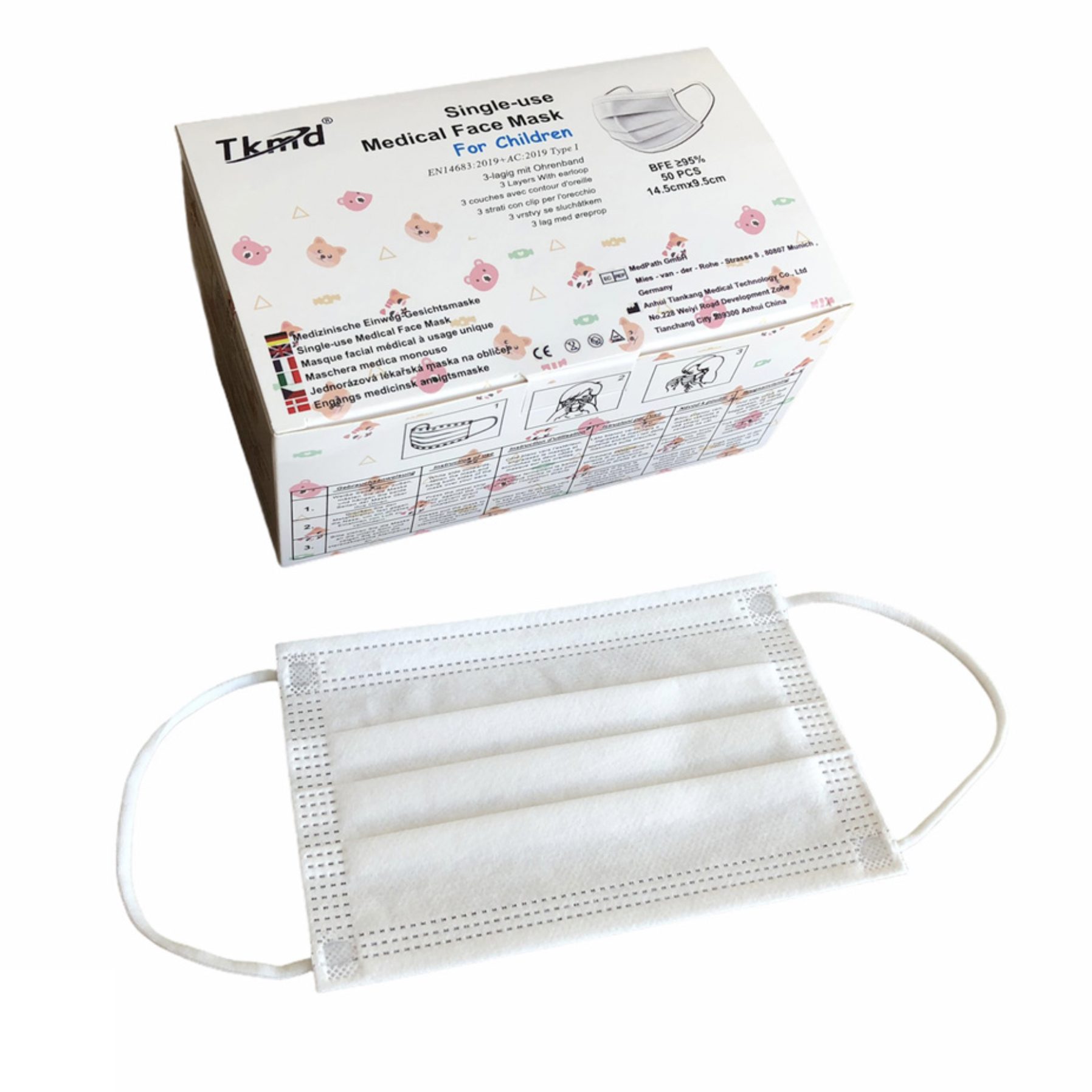 Tkm Kinderschutzmasken (50er Packung)